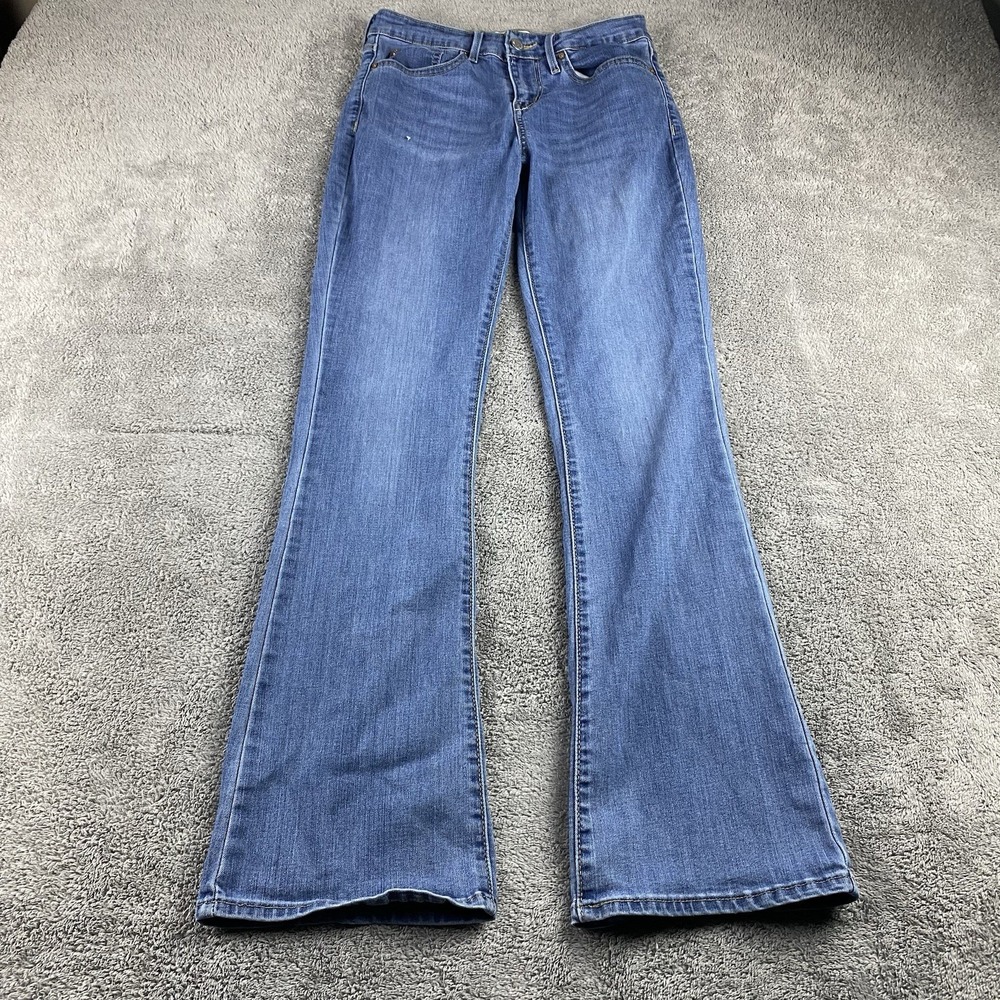 Denizen Levis Bootcut Jeans Womens 26x30 Blue Medium Wash Mid Rise Stretch Denim